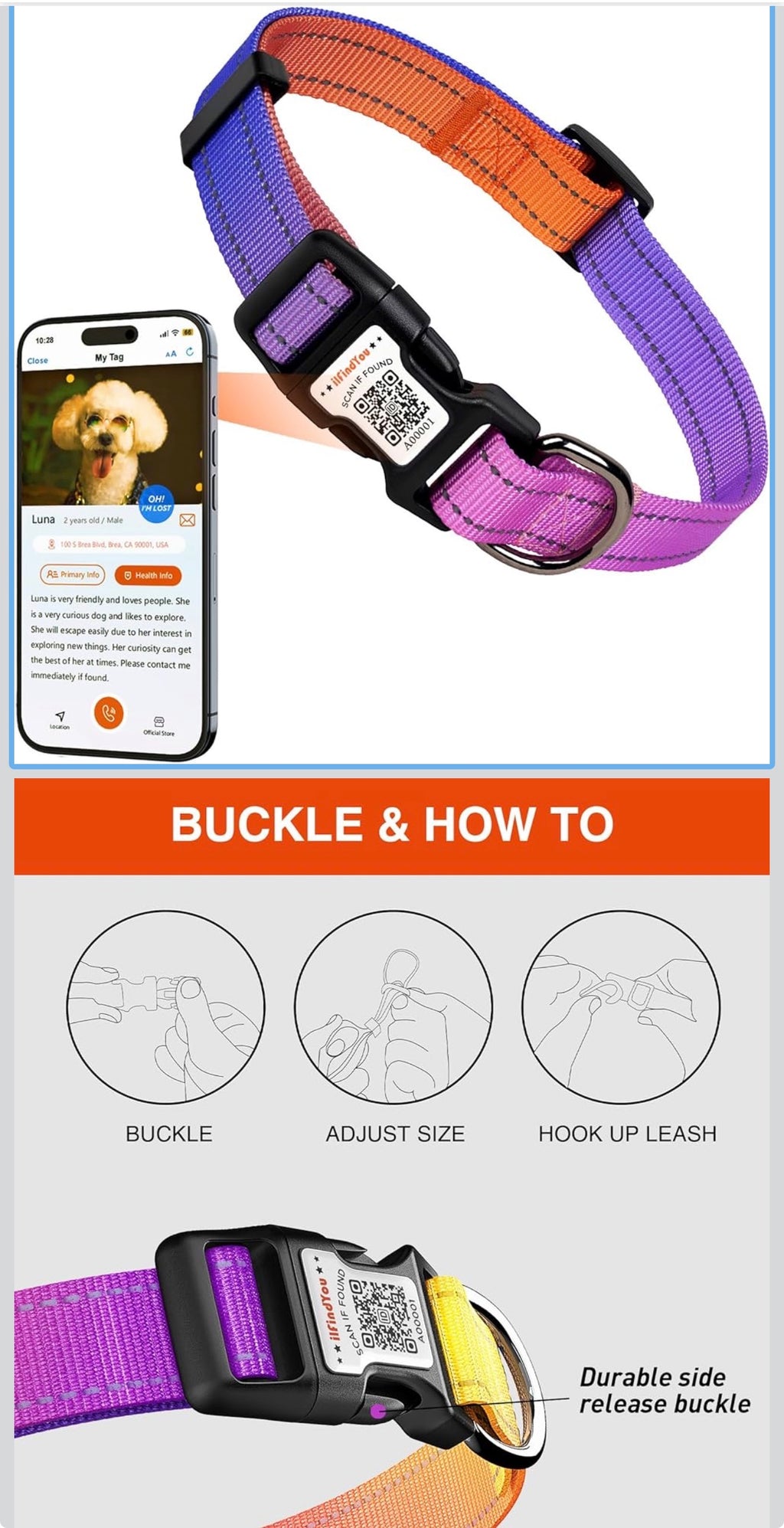 ILFIND YOU  X SMALL (Purple and Yellow)